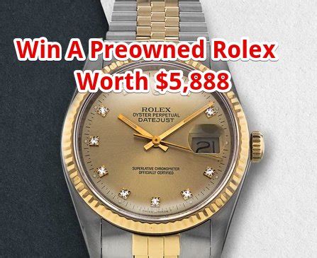 win a rolex watch competition